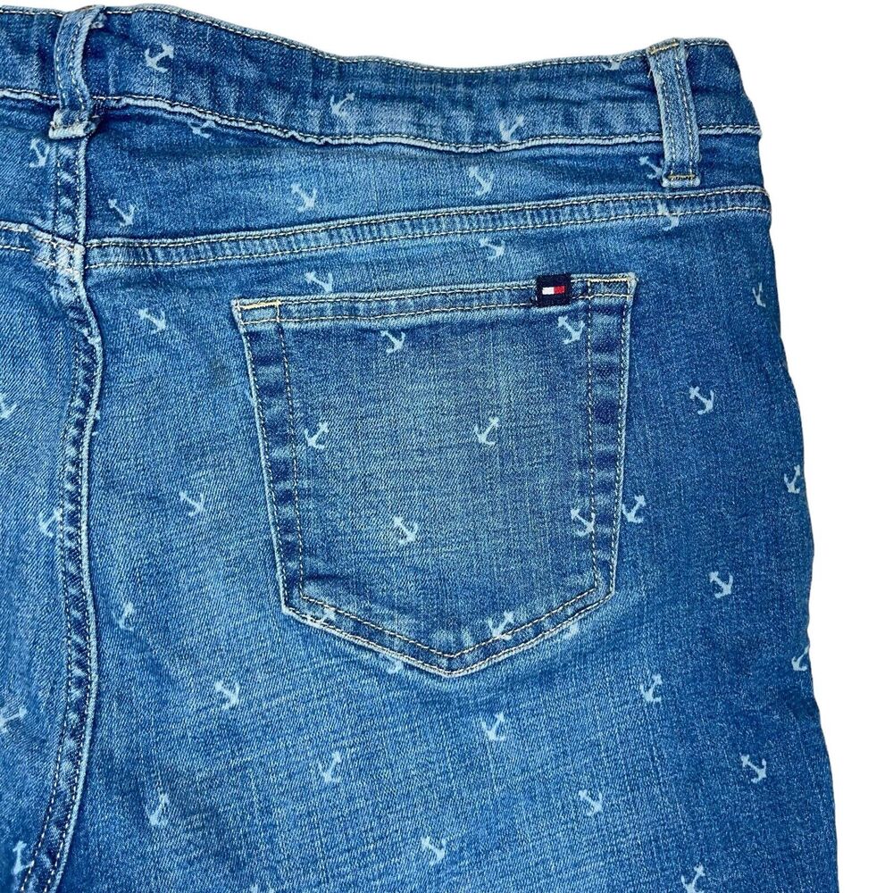 Cropped Nautical Jeans Anchors